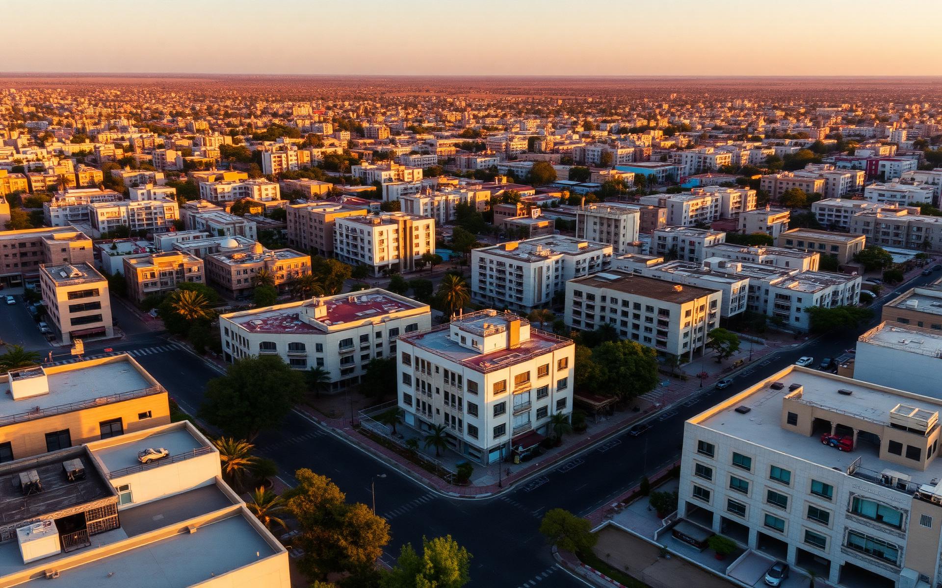 Hargeisa, Somaliland at golden hour